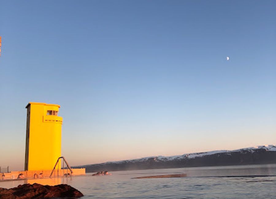 Experience stunning ocean views and local flavors at Geosea Bar in Húsavík, Iceland's coastal gem.