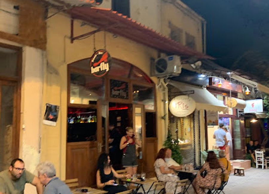 Experience the vibrant nightlife at Barfly in Chania, where creative cocktails and a lively atmosphere await every night.