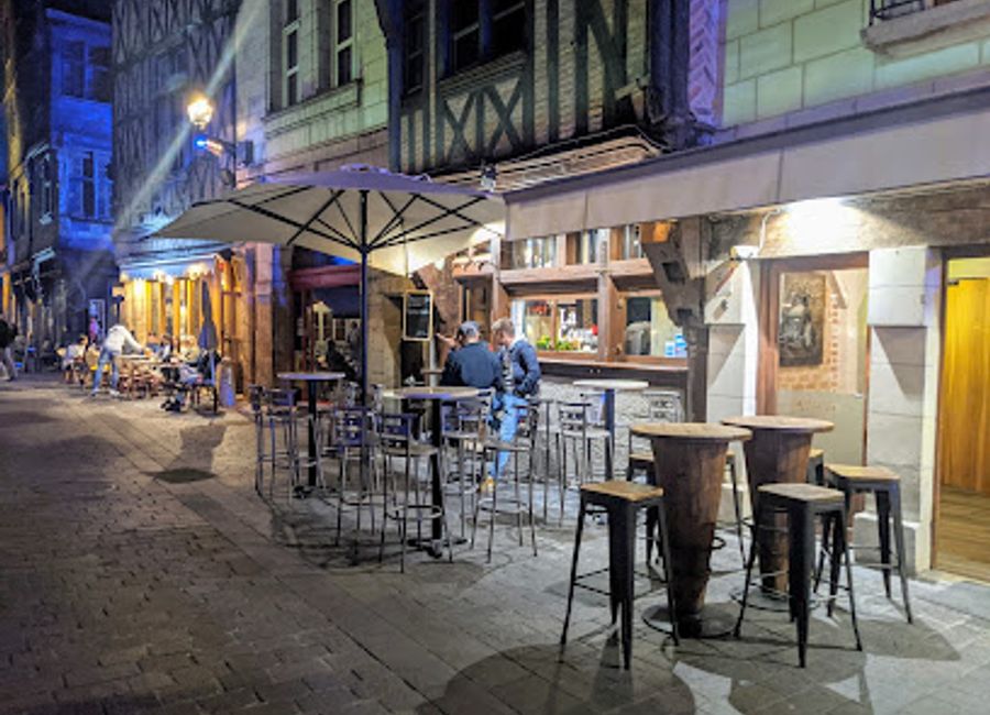 Experience authentic French crêpes and cocktails in the heart of Tours, France, at Crêperie Bar Cocktails La Cour - a must-visit for food lovers!