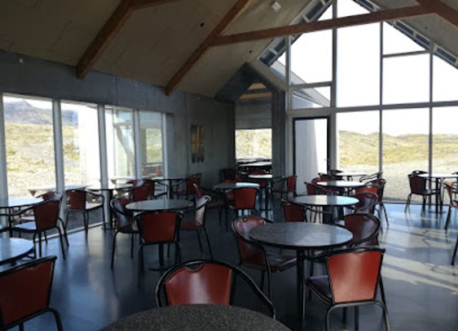 Savor authentic Icelandic cuisine at Fjallsárlón Frost Restaurant with breathtaking views of glaciers and serene landscapes.