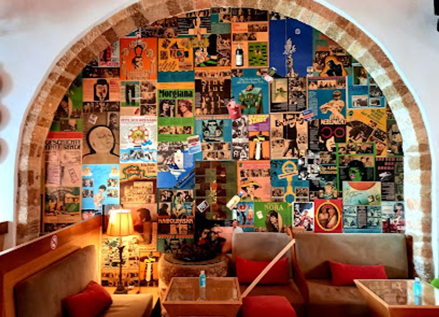 Experience the charm of Vathysfairo Bar in Monemvasia, where modern relaxation meets historical ambiance, ideal for a memorable evening.