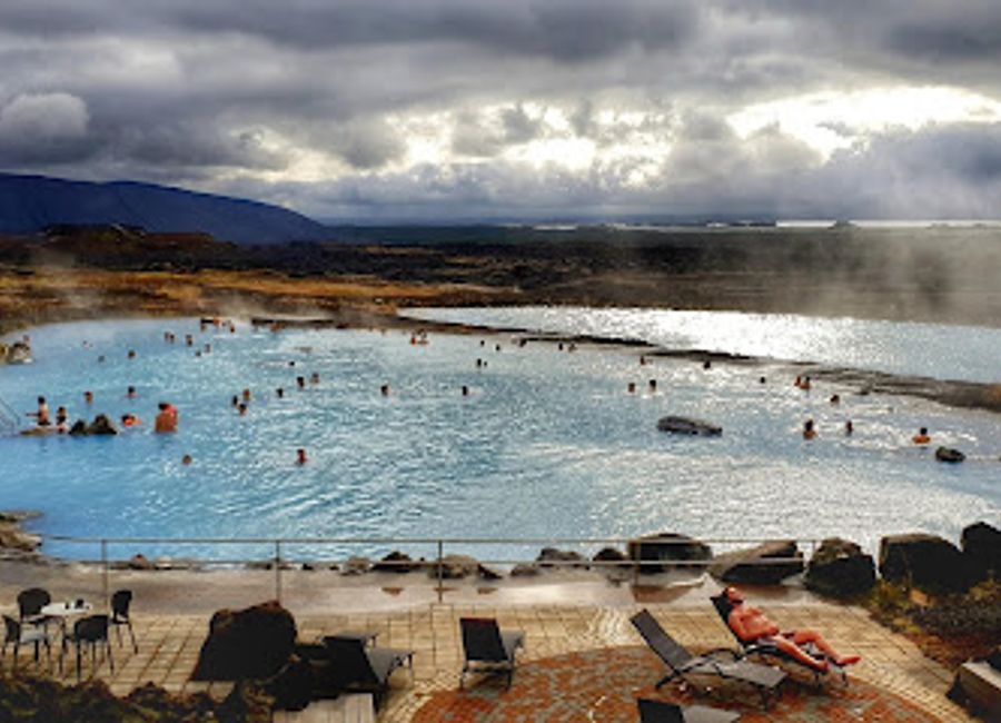 Discover the tranquility of Mývatn Nature Baths, where geothermal waters and stunning landscapes offer the ultimate relaxation experience in Iceland.
