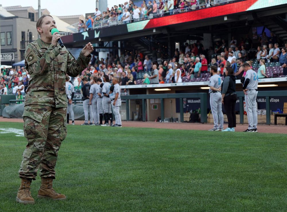 445th AW takes part in opening of Dayton Dragons game > 445th Airlift Wing  > Article Display