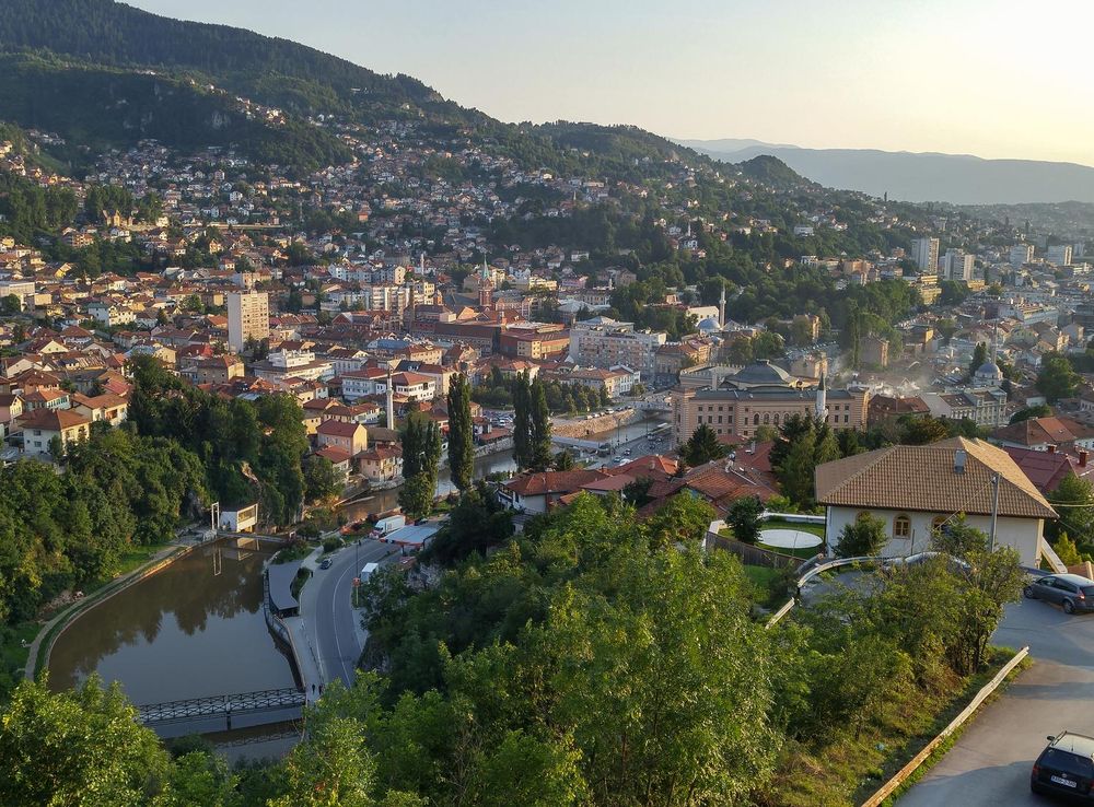 File:A view of Sarajevo from the Yellow Fortress.jpg - Wikimedia Commons