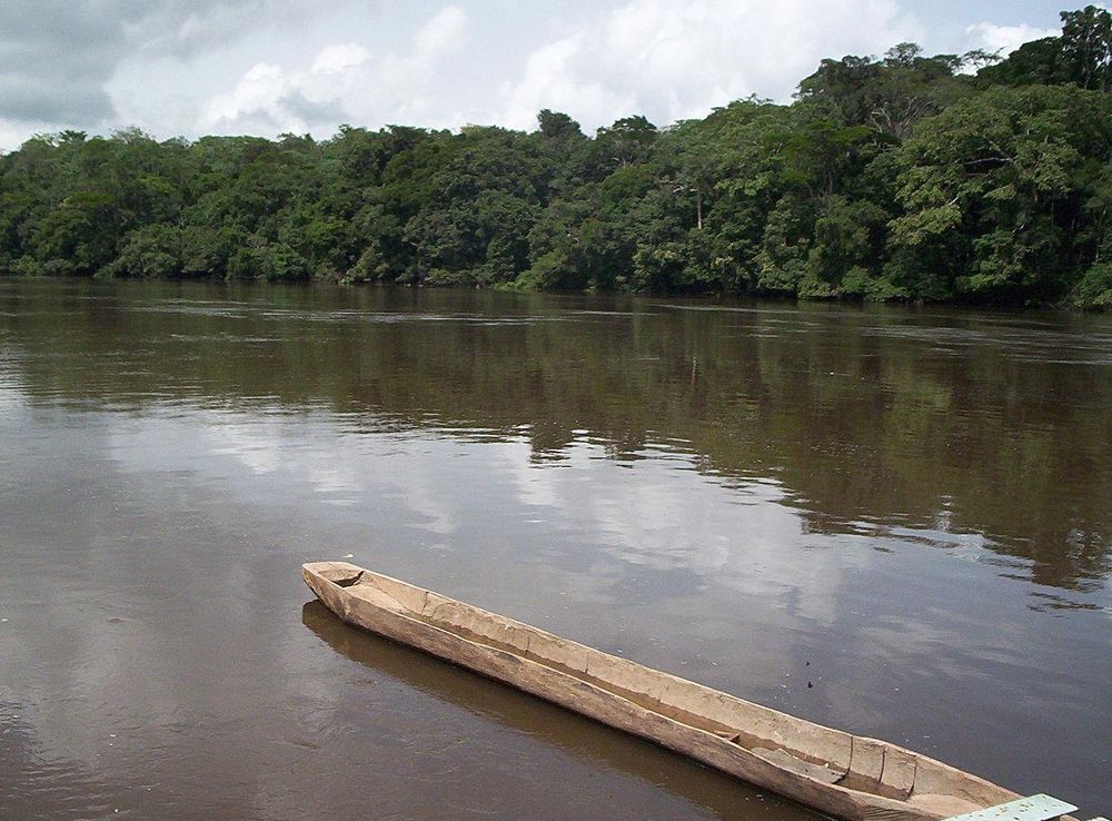 Fichier:Dja River and pirogue.JPG — Wikipédia