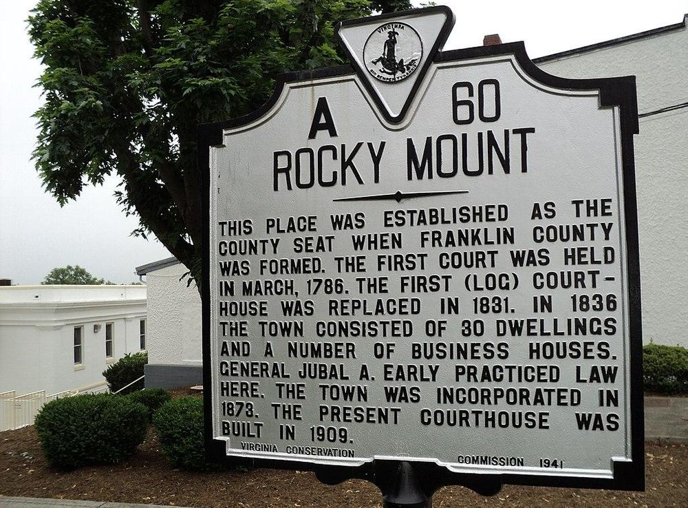 File:Rocky Mount Virginia state historical marker.JPG - Wikimedia Commons