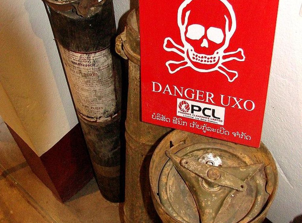 File:UXO Display - COPE Office - VIentiane - Laos.JPG - Wikimedia Commons