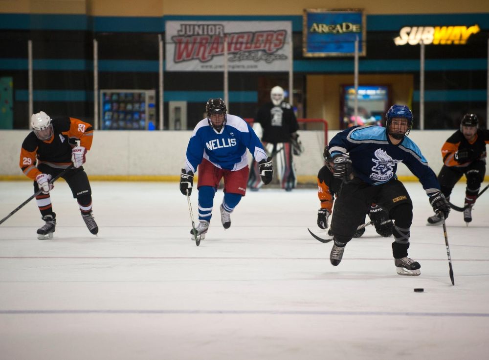 NAFB hockey team wins wild 7-6 shootout in season debut > Nellis Air Force  Base > News