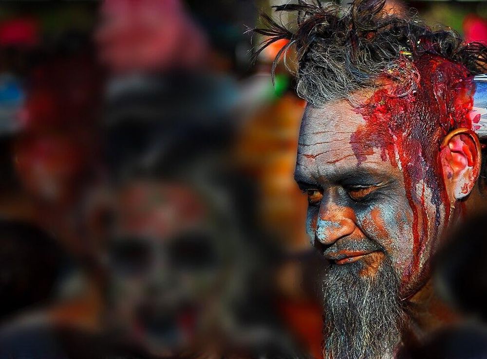 File:Male zombie during the bike ride in Key West, Florida.jpeg - Wikimedia  Commons