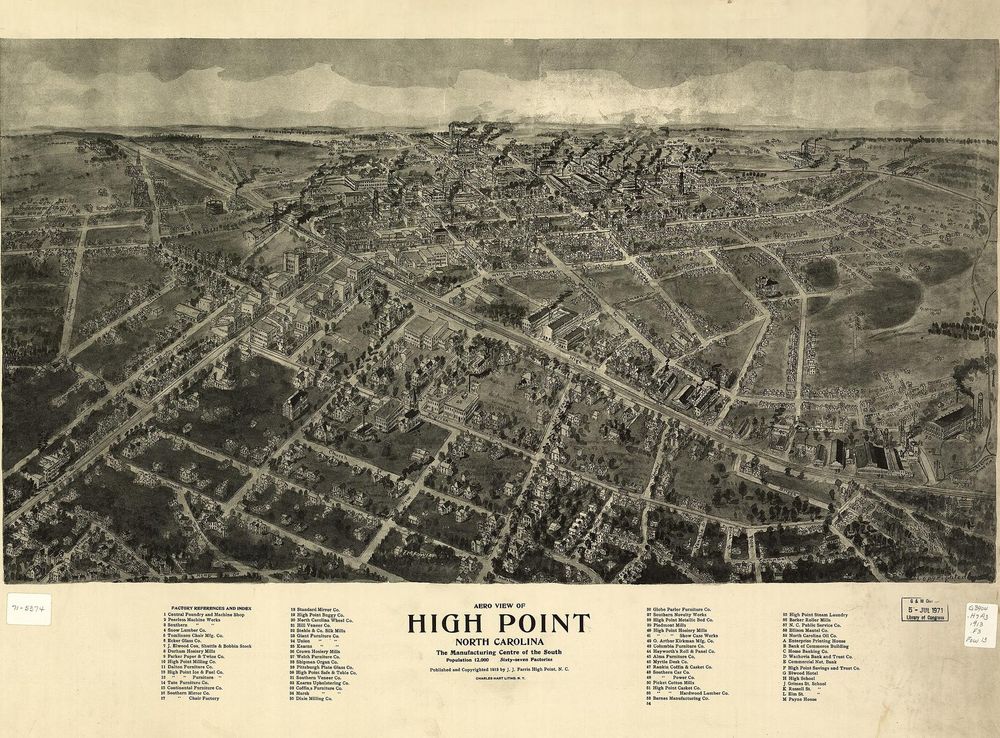 File:Aero view of High Point, North Carolina LOC gm71005374.jpg - Wikimedia  Commons