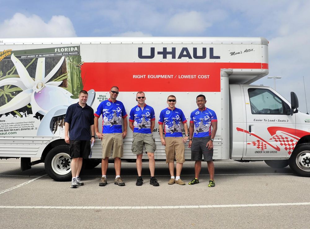 Scott AFB cyclist's ambassadors at longest bicycle tour in world