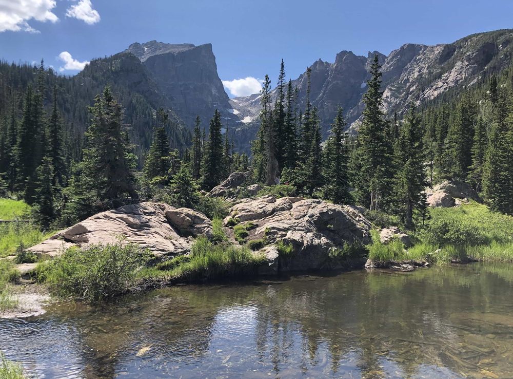Free picture: national park, river, riverbank, United States, mountain,  water, landscape, forest, range, mountains