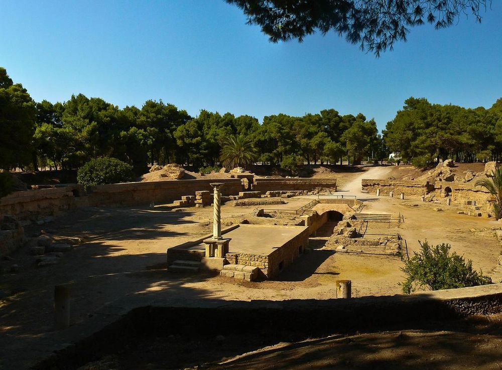 File:Roman amphitheatre of Carthage - view from above.jpg - Wikimedia  Commons