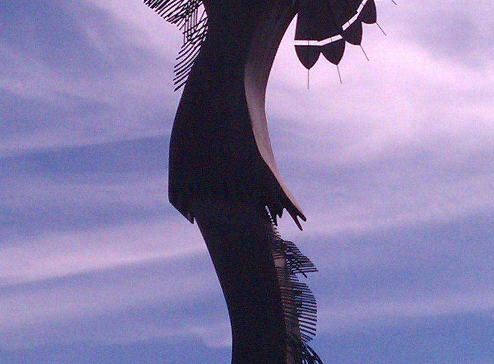 Free Images : silhouette, sky, sunset, monument, statue, artistic,  landmark, sculpture, outside, art, clouds, famous, wichita, indian, native  american, kansas, keeper of the plains 1952x3264 - - 1249076 - Free stock  photos - PxHere