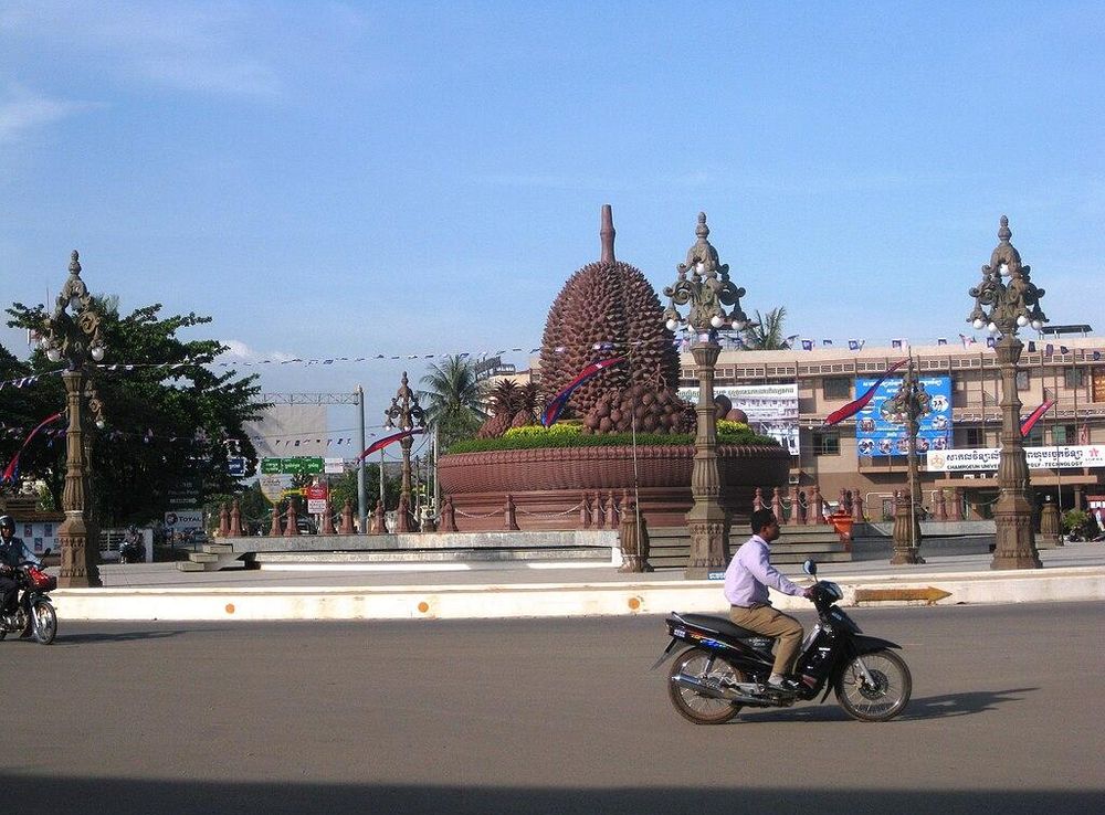 File:Durian Roundabout - Kampot Town, 2011.JPG - Wikimedia Commons