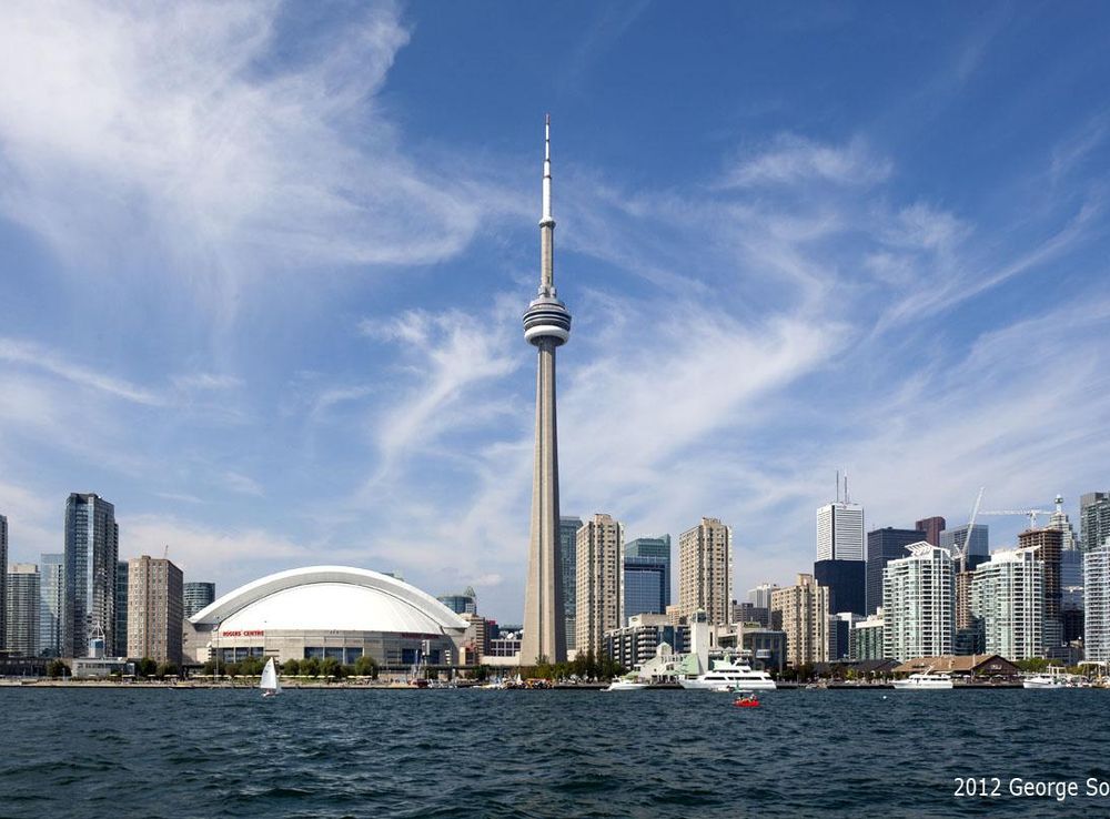 File:August 2012 Toronto Waterfront Skyline, CN Tower, Rogers Centre from  the Harbor (7869105720).jpg - Wikimedia Commons