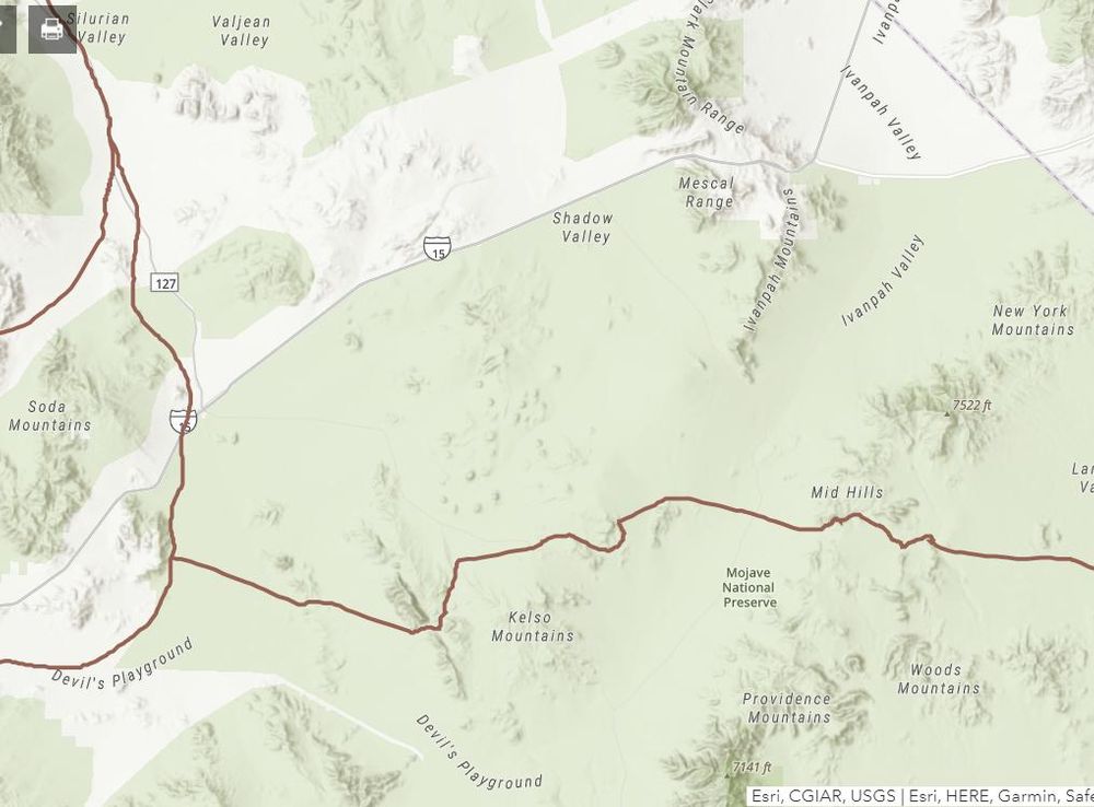 The Mojave Road & The Old Spanish Trail (U.S. National Park Service)