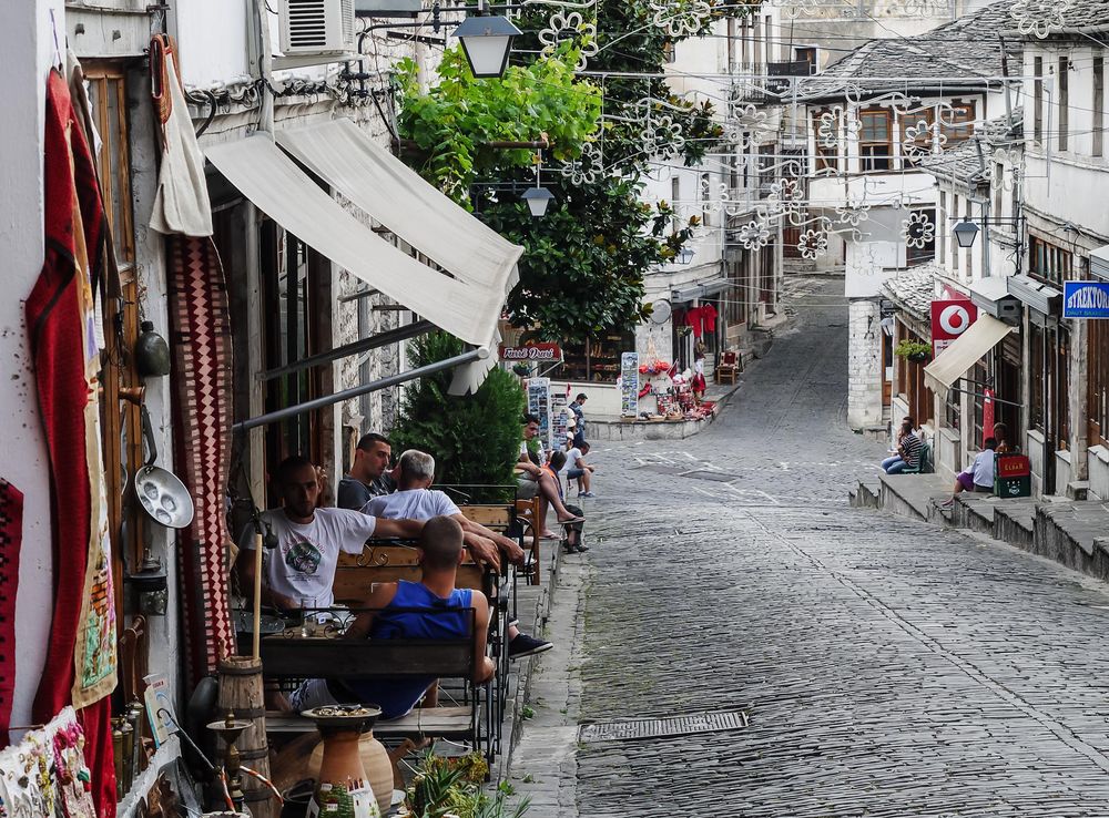 File:Gjirokaster 2016 Albania typical street.jpg - Wikipedia