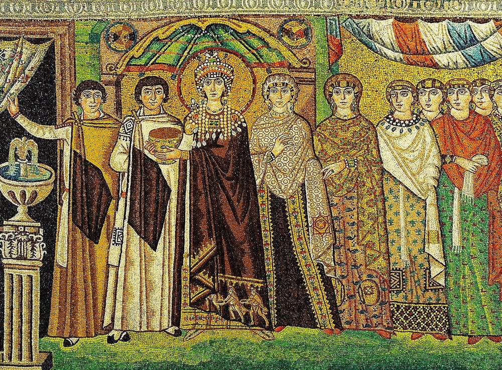 File:Mosaic of Theodora - Basilica San Vitale (Ravenna, Italy).jpg -  Wikimedia Commons