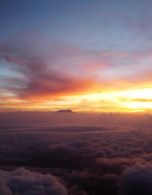 Mt Kili from the summit of Mt Meru ...