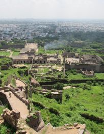 File:Aerial view of Golconda fort.jpg ...