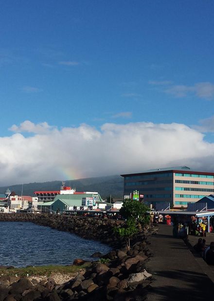 File:View of Apia, Samoa, with rainbow ...