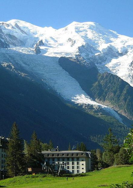 Fichier:Mont Blanc depuis Chamonix.JPG ...