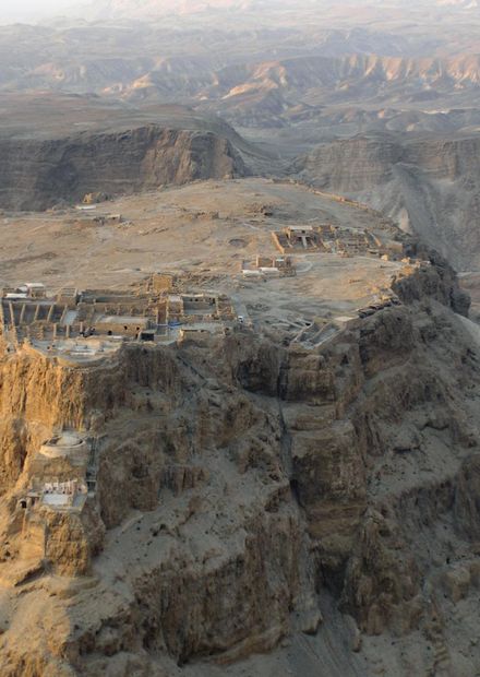 File:Aerial view of Masada (Israel) 01 ...