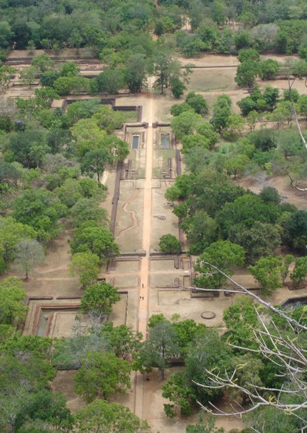 File:Aerial view of Sigiriya gardens ...