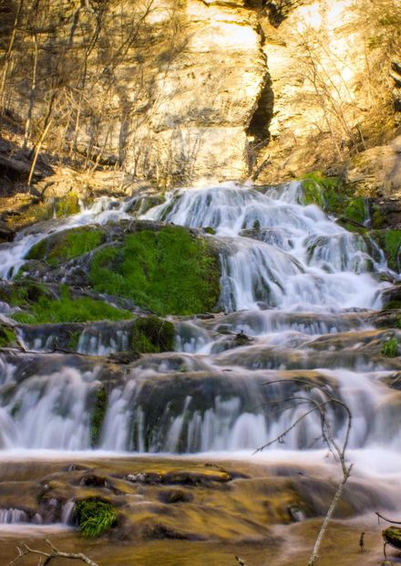 Dunning Falls frontal view in Iowa ...