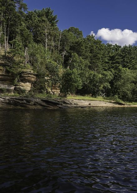 Wisconsin River Shoreline Landscape ...