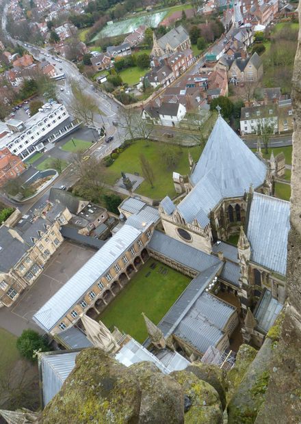 File:Lincoln Cathedral aerial view of ...