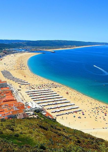 Ficheiro:La grande plage de Nazaré ...