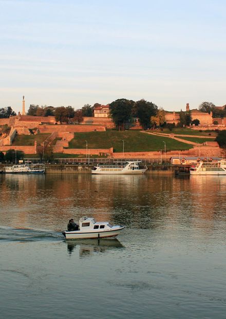 Belgrade. View to Kalemegdan fortress ...