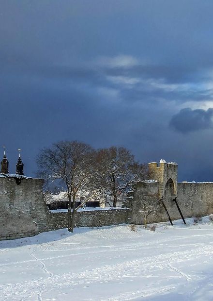File:Visby ringmur östra delen norrut ...