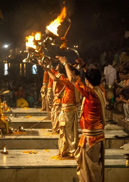 at Dashashwamedh ghat, Varanasi 5.jpg ...