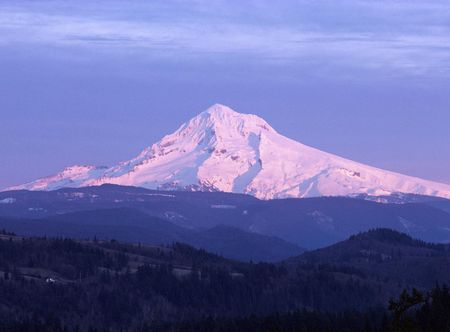 Mount Hood at Sunrise in Oregon image ...