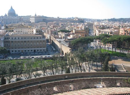 File:Passetto di Borgo from Castel Sant ...