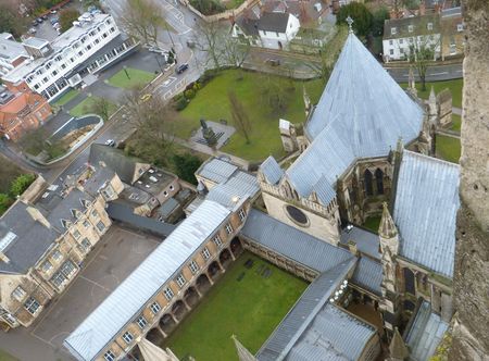 File:Lincoln Cathedral aerial view of ...