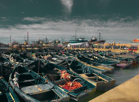 Dock, bateau, navire, Paysage urbain ...