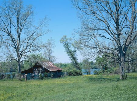 File:Log house in the Cane River Creole ...