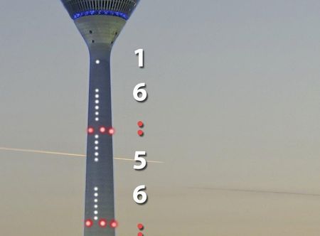 Rheinturm - Lichtzeitpegel.jpg ...