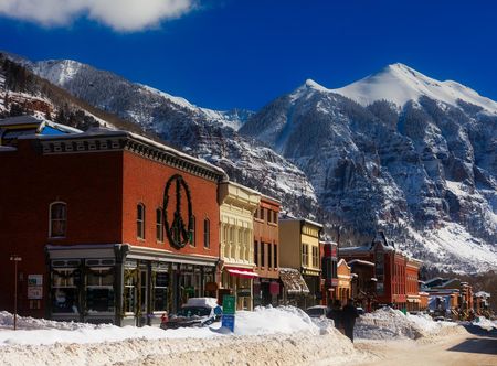 Free Images : snow, winter, town, city ...