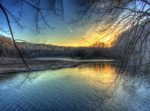 Beautiful Sunset at Backbone State Park, Iowa image - Free stock photo -  Public Domain photo - CC0 Images