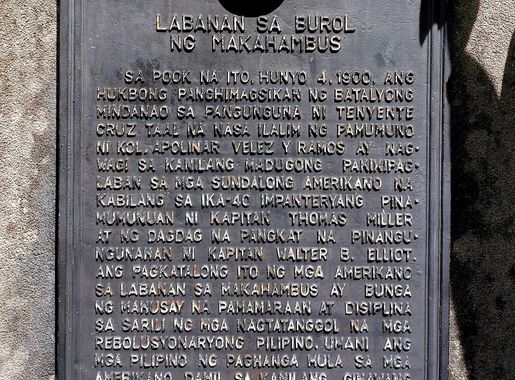 File:Labanan sa Burol ng Makahambus Marker.jpg - Wikimedia Commons