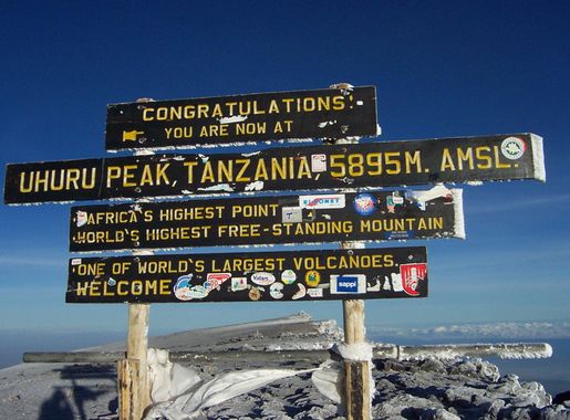 File:Kilimanjaro Uhuru Peak Sign.jpg - Wikipedia