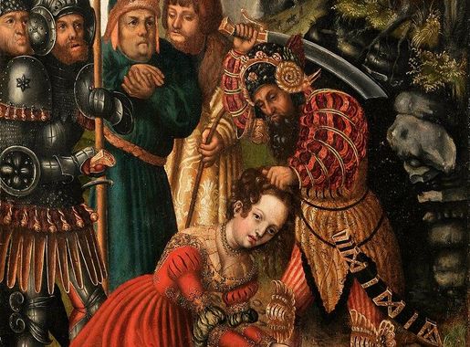 File:Lucas Cranach d.Ä. - Das Martyrium der heiligen Barbara (Angermuseum  Erfurt).jpg - Wikimedia Commons