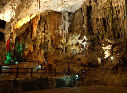 File:The stage inside St. Michael's Cave.jpg - Wikimedia Commons