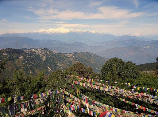 File:View from Tiger Hill Darjeeling with praying flags 1.jpg - Wikimedia  Commons