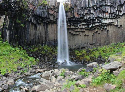 File:Waterfall-svartifoss.jpg - Wikimedia Commons